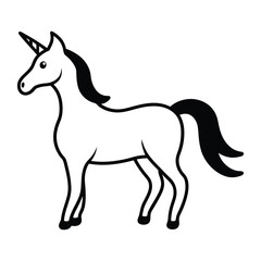 Obraz premium The Best Unicorn Silhouette Vector Illustration