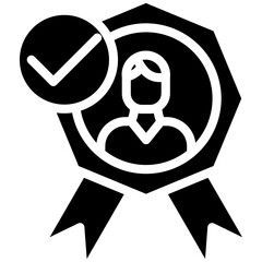 Trustworthiness vector icon illustration of Leadership iconset.