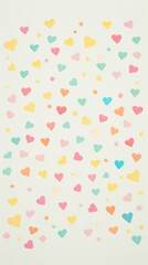 Confetti star heart celebration paper white board.