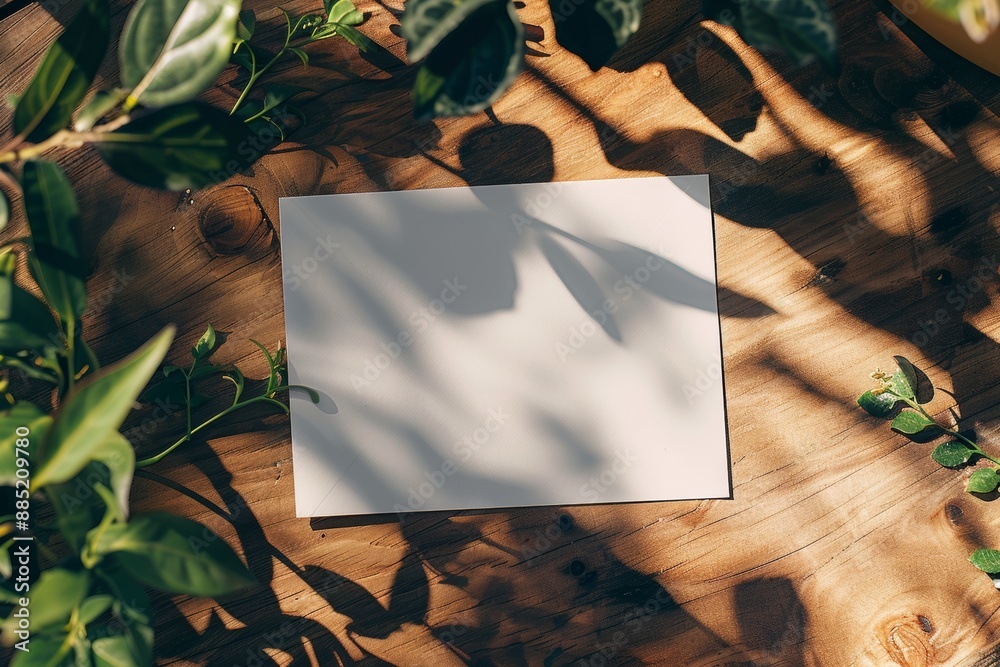 Poster you can design your own blank white business card with copy space