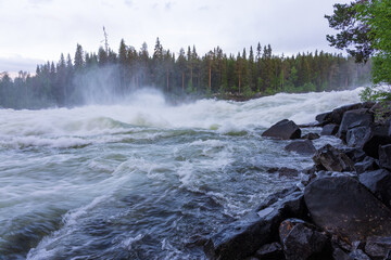 Storforsen, Pite river, Älvsbyen, Laponia, Sweden