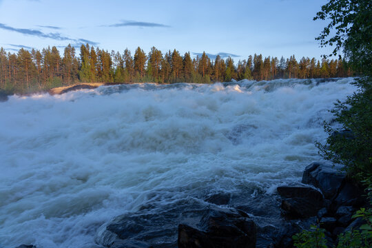 Storforsen, Pite river, &Auml;lvsbyen, Laponia, Sweden