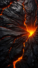 Fototapeta premium Black rock Lava Background