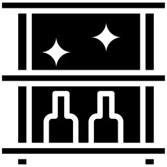 Cleaning Shelves vector icon illustration of Cleaning and Dusting iconset.