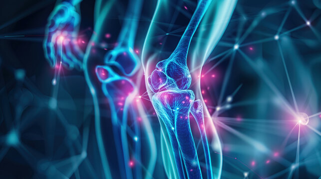 Visualizing MSM Benefits for Joints, Active Lifestyle Concept with Hologram Display