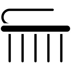 Scrubbing vector icon illustration of Cleaning and Dusting iconset.