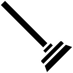 Mopping vector icon illustration of Cleaning and Dusting iconset.
