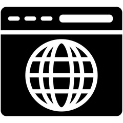 Website vector icon illustration of No Code iconset.