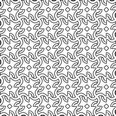 Repeat patterns.Abstract shapes from lines. Vector graphics for design, prints, decoration, cover, textile, digital wallpaper, web background, wrapping paper, clothing, fabric, packaging, cards.