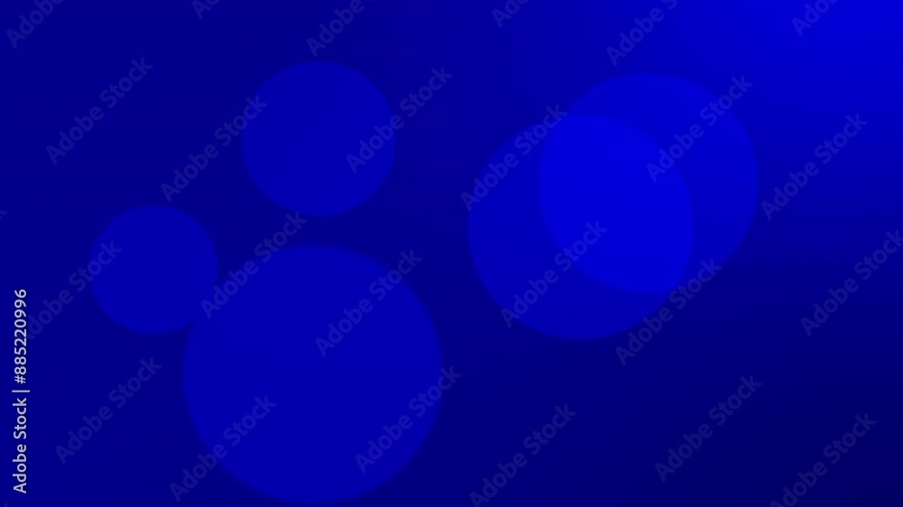 Leinwandbilder blue, bokeh and background with abstract, particles and animation for graphic design or social media