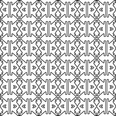 Repeat patterns.Abstract shapes from lines. Vector graphics for design, prints, decoration, cover, textile, digital wallpaper, web background, wrapping paper, clothing, fabric, packaging, cards.