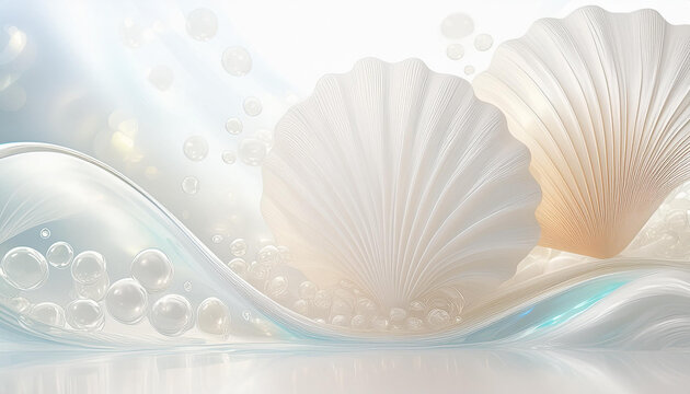Sea and shell background
