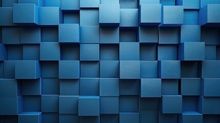 abstract square blue trending backdrop with copy-space, perfect for a wide-screen webpage or corporate presentation