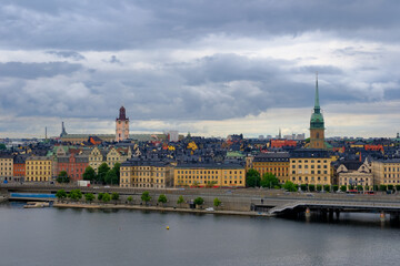 スウェーデン 曇り空のストックホルム