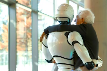 高齢者の日常生活をサポートする介護用AIロボット