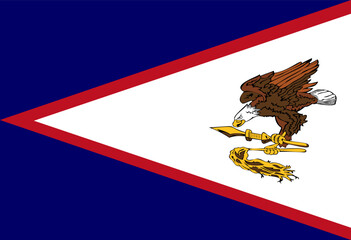 American Samoa flag illustrator country flags
