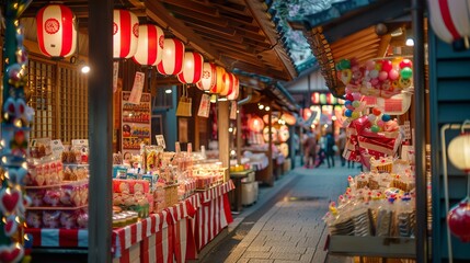 アジアのお祭りの屋台02