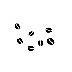 Fototapeta premium coffee bean pattern icon