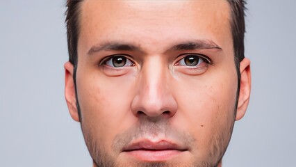 Obraz premium a man with an intense look on his face,