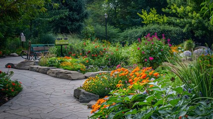 A butterfly garden with plants specially selected