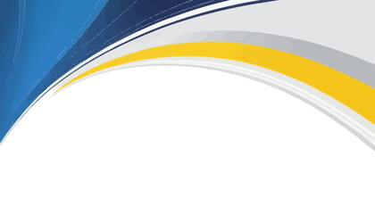 Abstract Design with Curved Lines and Yellow Accents