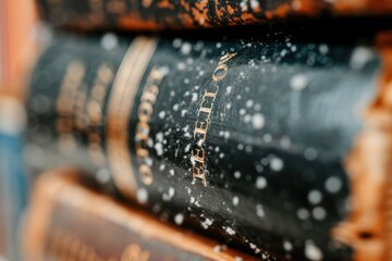 Braille books in a library