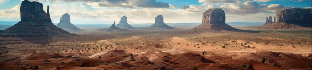 Monument Valley: A Panorama of Majestic Red Rock Formations