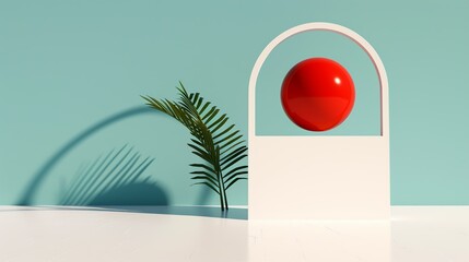 Abstract 3D shapes with a playful and whimsical design, combining geometry with artistic expression. Illustration, Image, , Minimalism,