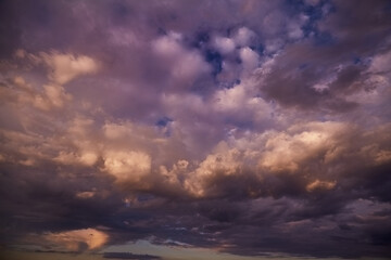 Fototapeta premium Apocalyptic sky with dark storm clouds