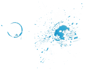 Blue Paint Splashes and Cup Ring 3