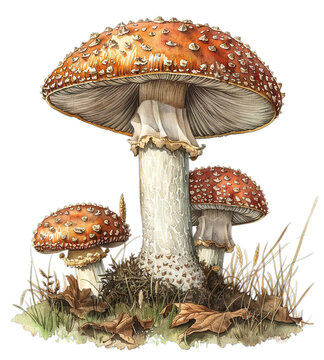 Mushroom Clipart Transparent Background realstic images
