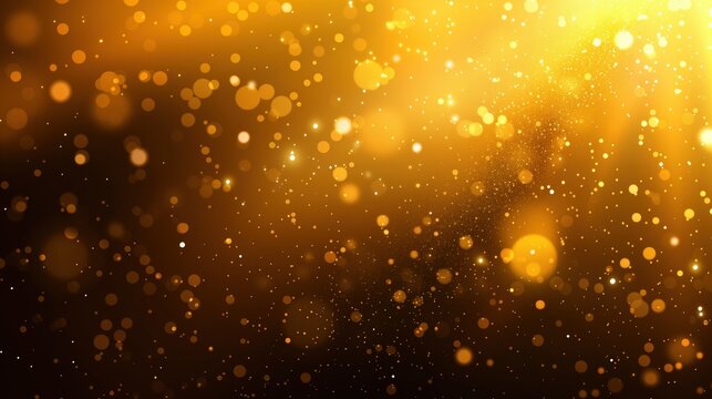 new year background with fireworks and golden glitter lights - Powered by Adobe