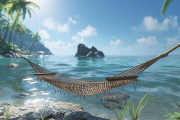 Fototapeta premium Fictional Living A Chill Life And Enjoying The Vibes Generated by AI