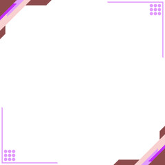 Obraz premium minimalist square banner border frame. Suitable for social media post and web internet ads. Sale promotion announcement background