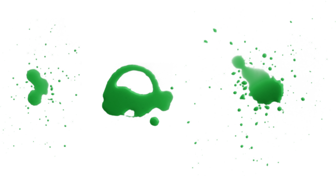 Green Paint Splashes and Cup Ring 2 - Powered by Adobe