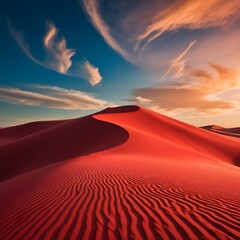 Naklejka premium digital art a majestic desert landscape Desert