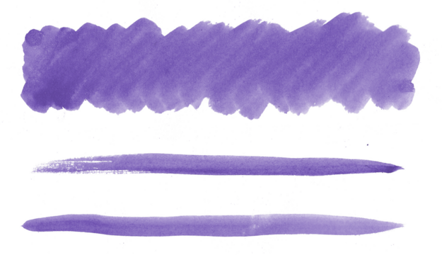 Purple Watercolor Brush Strokes 4