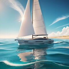 sailboat on the sea