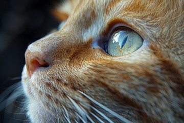 Close-up of a maine coon's eye