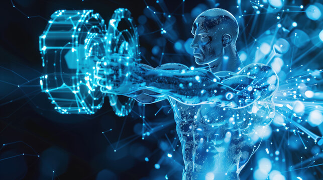 Health and Fitness Innovation: Creatine Boosts Muscle Strength, Holographic Presentation of Performance Enhancement