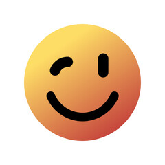 Editable winky face, winking eye, ok, tease vector icon. Part of a big icon set family. Perfect for web and app interfaces, presentations, infographics, etc