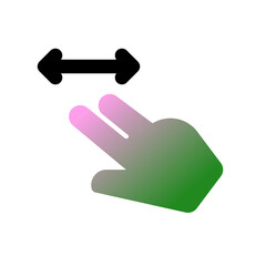 Editable two finger slide vector icon. Part of a big icon set family. Perfect for web and app interfaces, presentations, infographics, etc