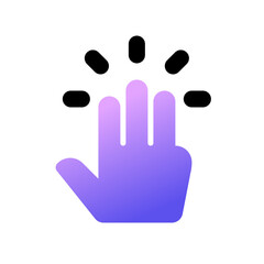 Editable three fingers tap vector icon. Part of a big icon set family. Perfect for web and app interfaces, presentations, infographics, etc
