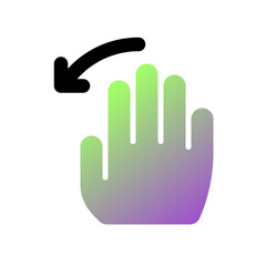 Editable hand swipe left vector icon. Part of a big icon set family. Perfect for web and app interfaces, presentations, infographics, etc