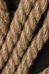 a close-up of a piece of rope for industrial use