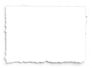 White Deckled Edge 7x5 Paper