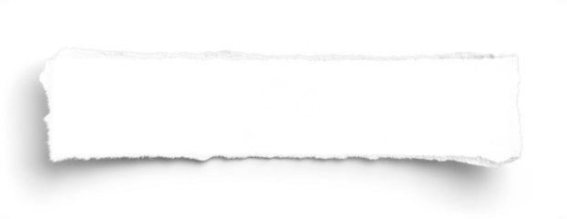 White Deckled Edge Landscape Strip Paper 2