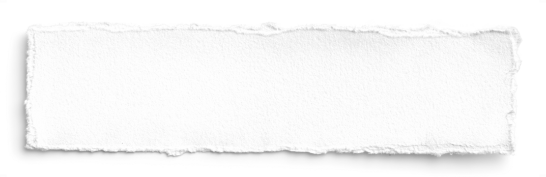 White Handmade Paper Strip 3