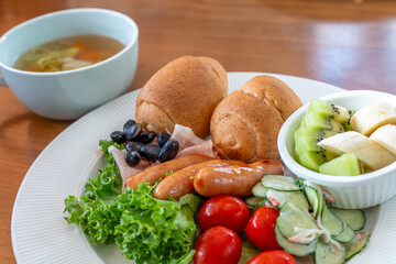 ヘルシーな朝食