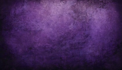 Fototapeta premium Dark purple grunge texture with retro design and empty space, aged and rough